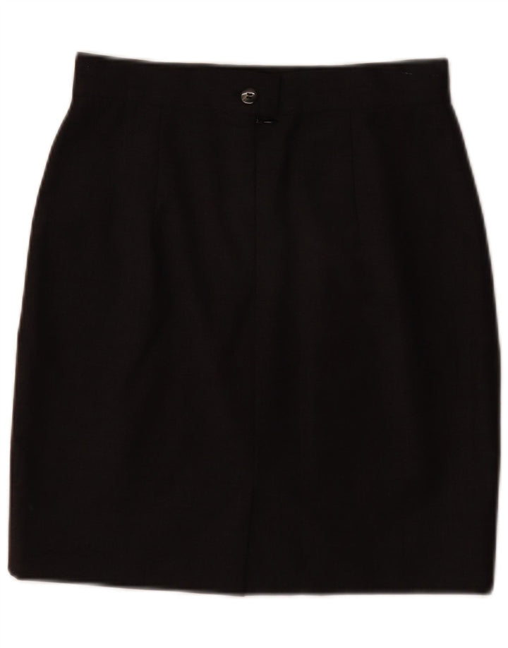 VINTAGE Womens Pencil Skirt IT 42 Medium W26  Grey Wool Vintage Vintage and Second-Hand Vintage from Messina Hembry 