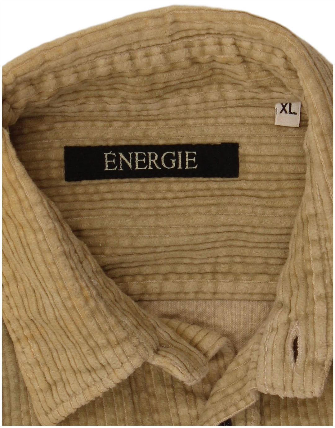 ENERGIE Mens Corduroy Shirt XL Beige