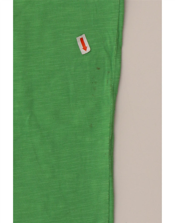 PUMA Mens Graphic T-Shirt Top Small Green Flecked Cotton