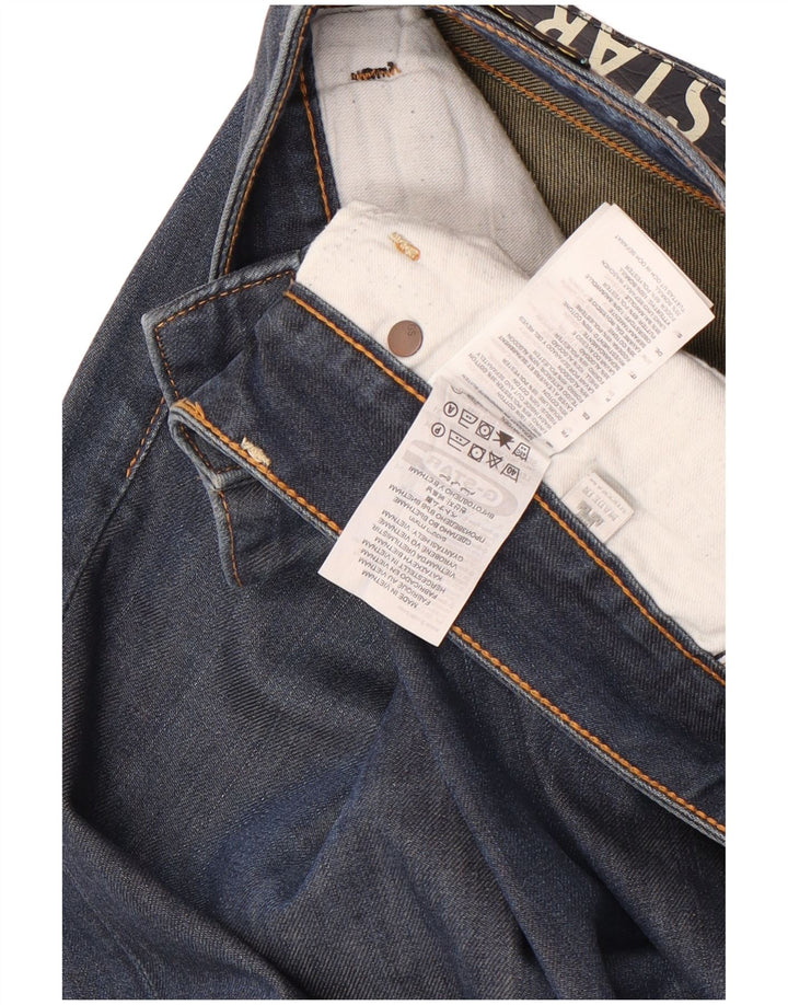 G-Star Mens Straight Jeans W31 L34 Navy Blue Cotton