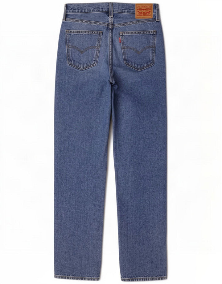 Levi's Womens Straight Jeans W26 L30 Blue Cotton