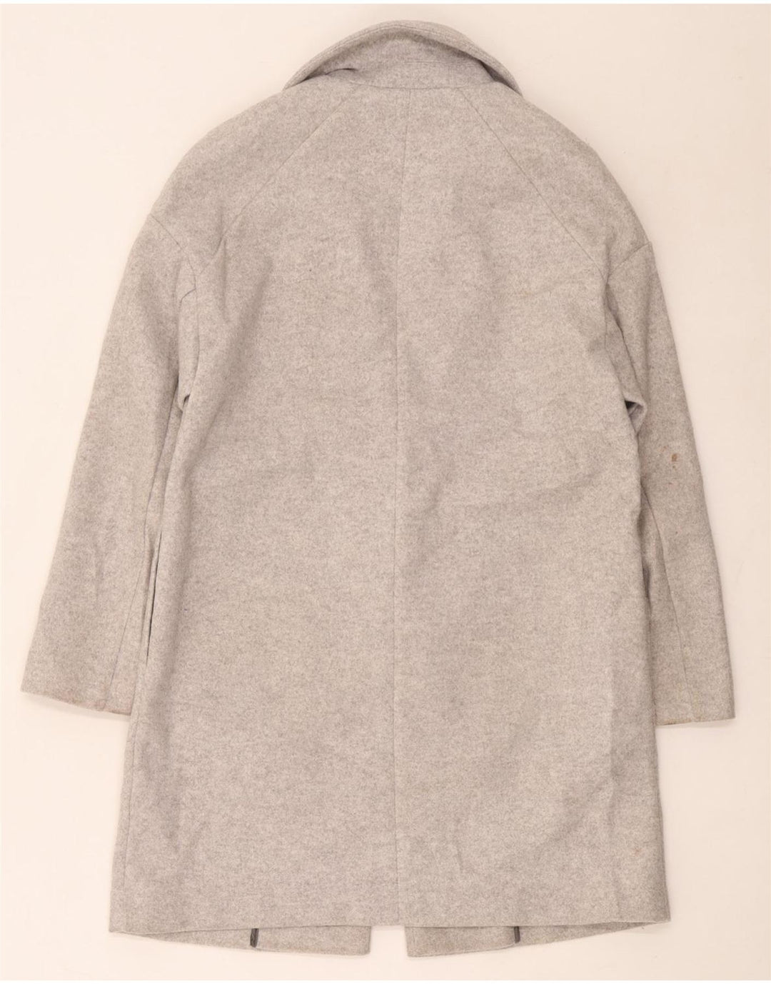Topshop Womens Oversized Overcoat UK 8 Small Grey Polyester