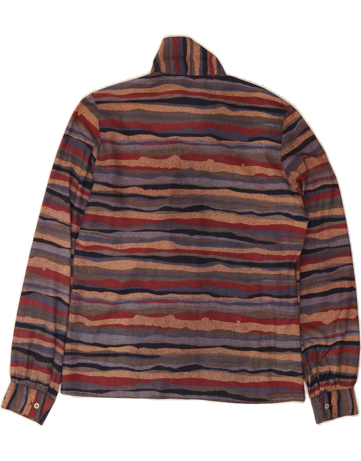 VINTAGE Womens Oversized Shirt Blouse IT 40 Small Multicoloured Striped Vintage Vintage and Second-Hand Vintage from Messina Hembry 