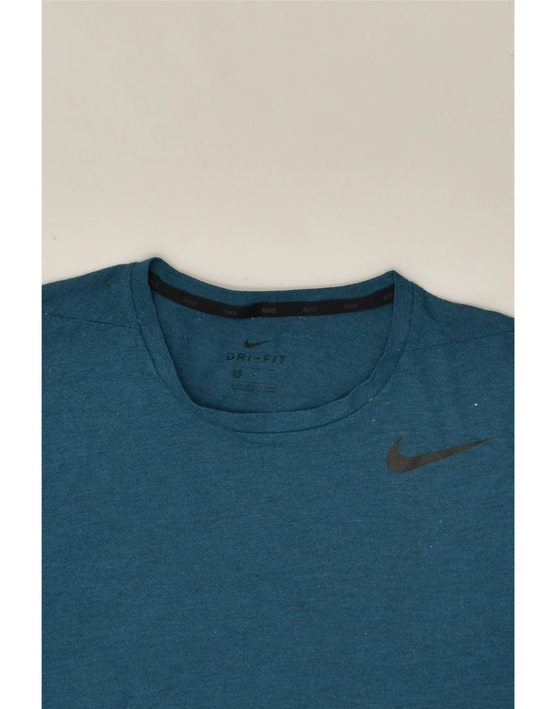 NIKE Mens Graphic T-Shirt Top Small Blue Polyester | Vintage Nike | Thrift | Second-Hand Nike | Used Clothing | Messina Hembry 