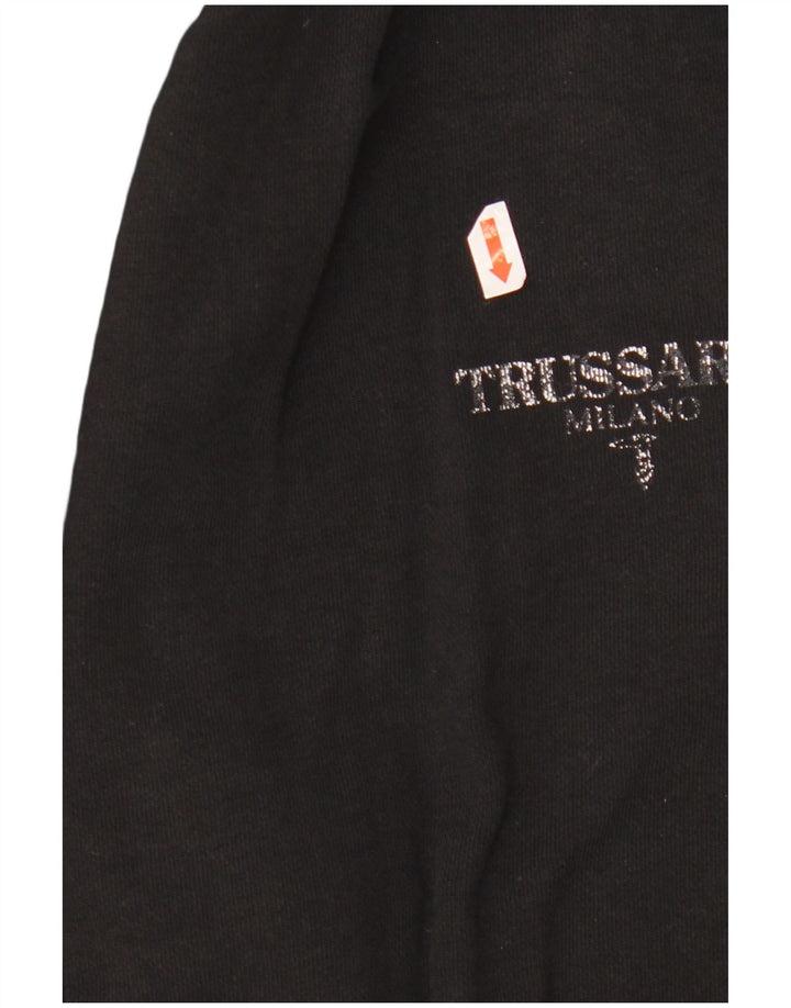 TRUSSARDI Mens Tracksuit Trousers Joggers Small  Black Cotton