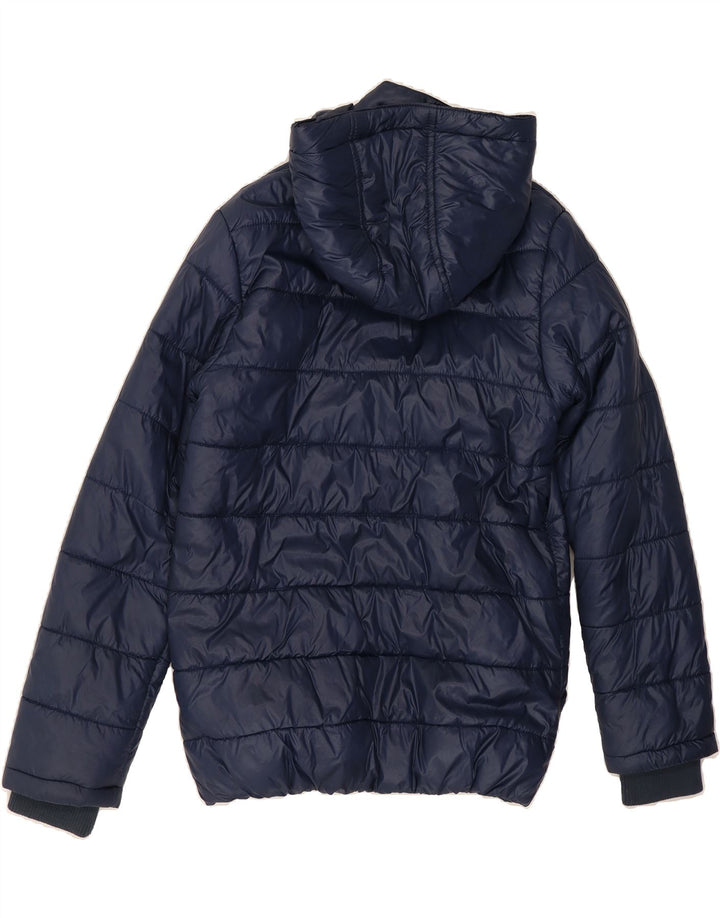 BEN SHERMAN Boys Hooded Padded Jacket 12-13 Years Navy Blue Nylon Vintage Ben Sherman and Second-Hand Ben Sherman from Messina Hembry 