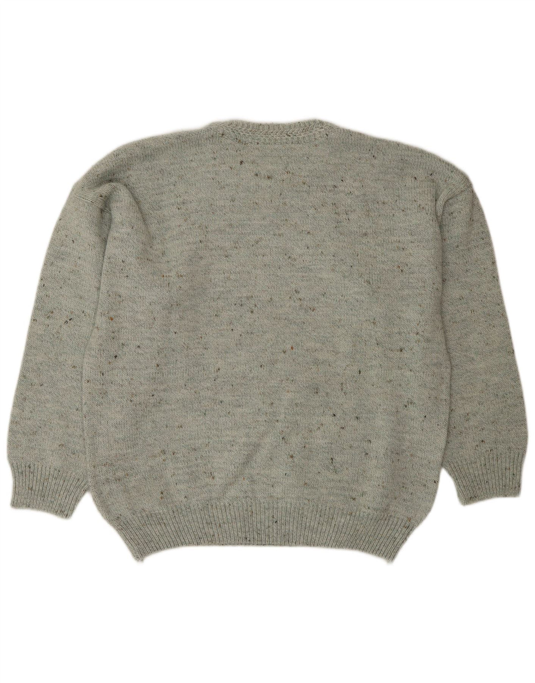 South Coast Mens Crew Neck Jumper Sweater IT 52 Large Grey Flecked