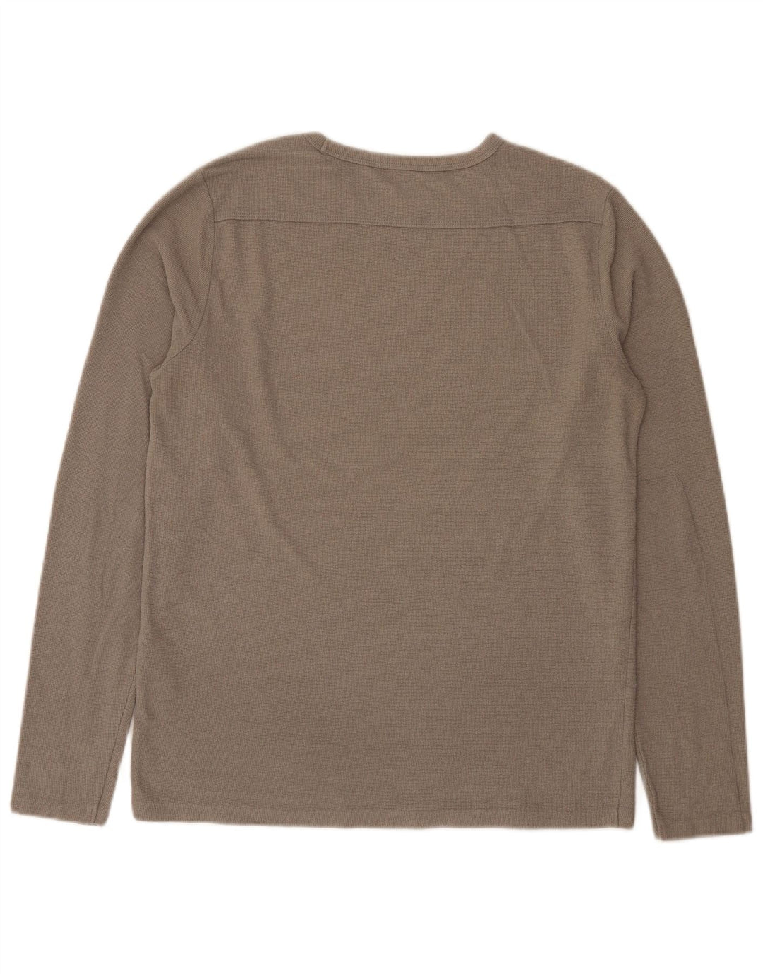 All Saints Mens Top Long Sleeve Large Grey Polyester