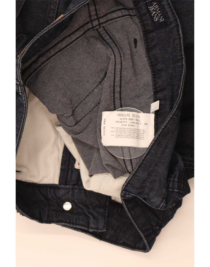 Armani Womens Bermuda Denim Shorts W29 L18 Navy Blue Cotton