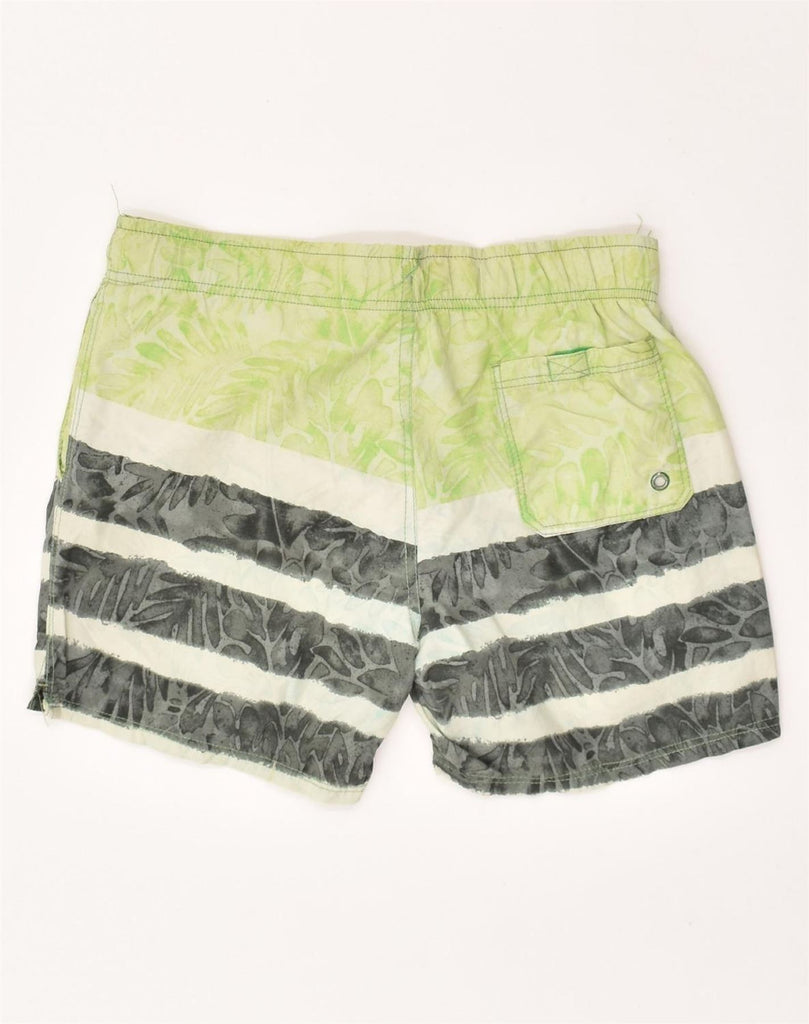 MAUI AND SONS Mens Sport Shorts Small Green Striped Nylon | Vintage Maui and Sons | Thrift | Second-Hand Maui and Sons | Used Clothing | Messina Hembry 