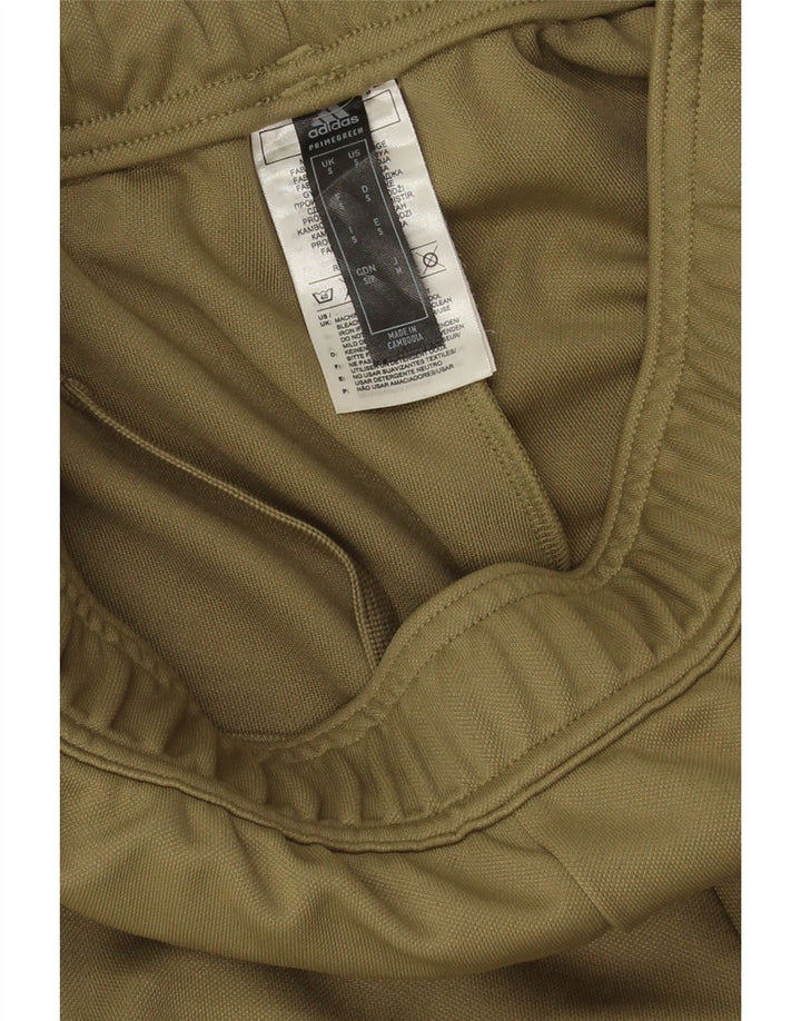 Adidas Mens Tracksuit Trousers Small  Khaki Polyester