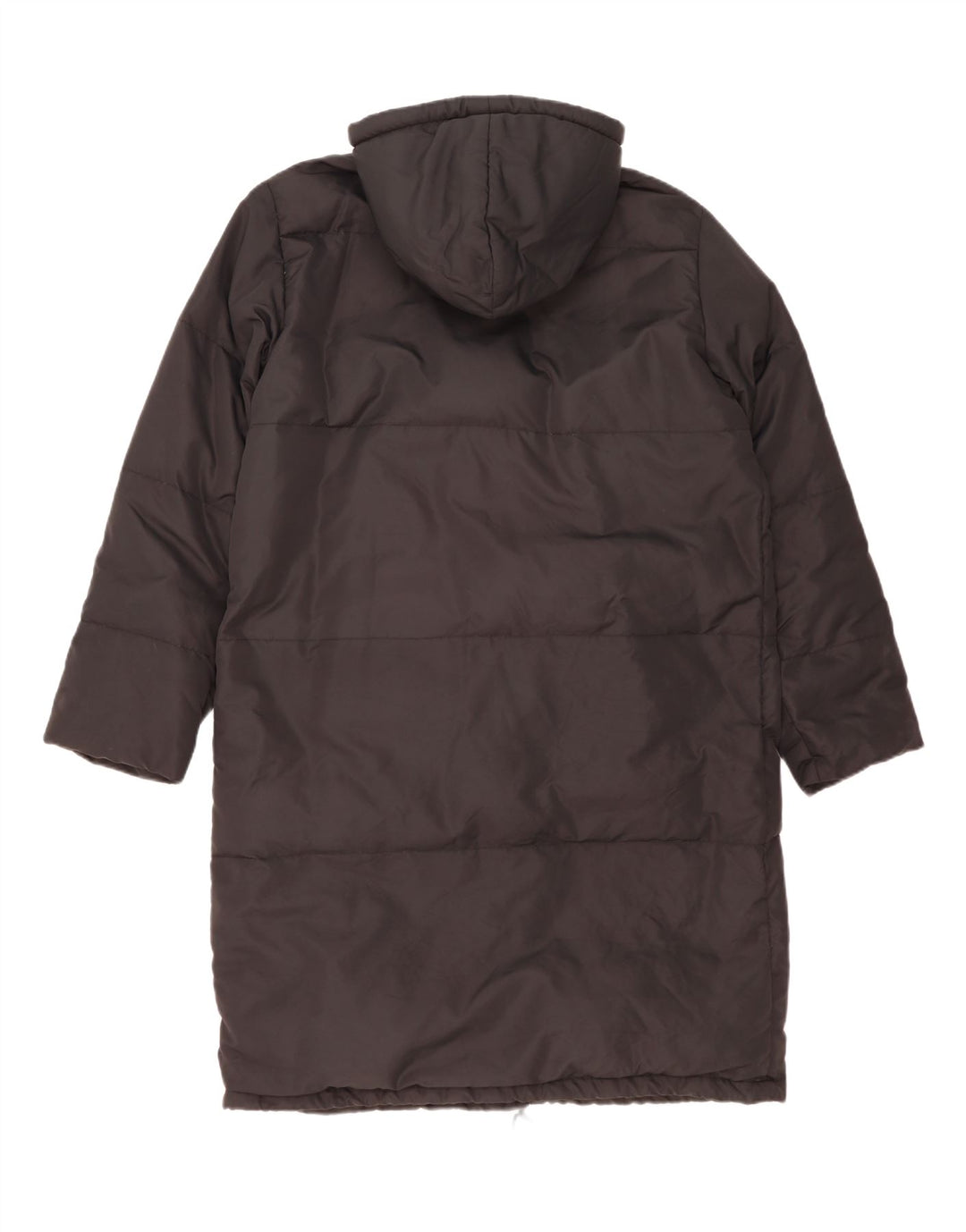 Vintage Womens Hooded Oversized Padded Coat IT 46 Large Black Polyamide