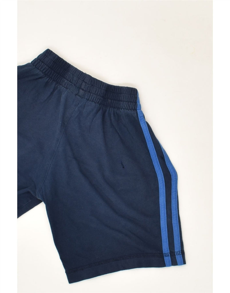 ADIDAS Boys Sport Shorts 4-5 Years Navy Blue Cotton | Vintage Adidas | Thrift | Second-Hand Adidas | Used Clothing | Messina Hembry 