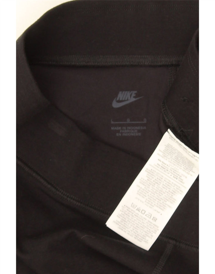 NIKE Womens Leggings UK 14 Large  Black Cotton