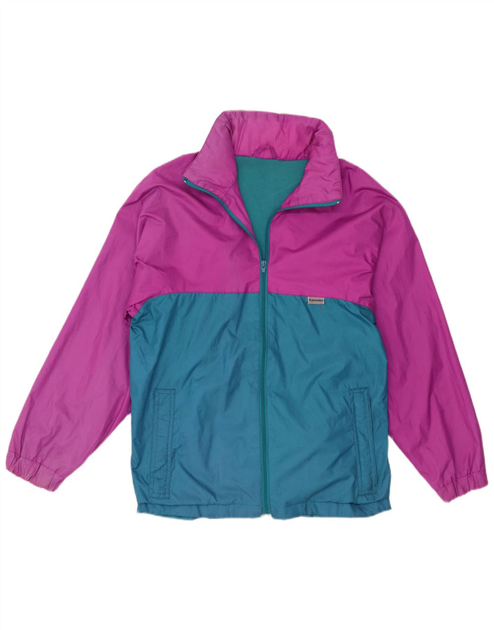 Brugi Mens Hooded Tracksuit Top Jacket Medium Pink Colourblock