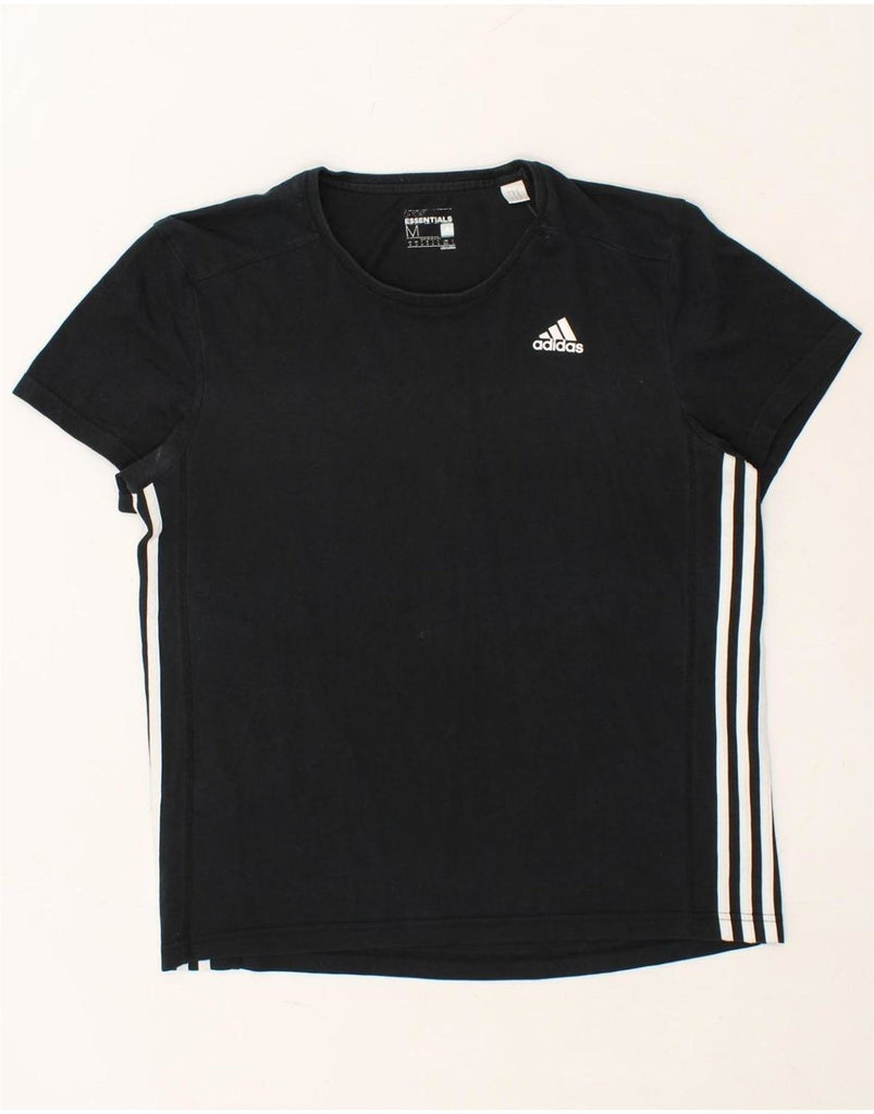 ADIDAS Mens Climalite T-Shirt Top Medium Black Cotton Vintage Adidas and Second-Hand Adidas from Messina Hembry 