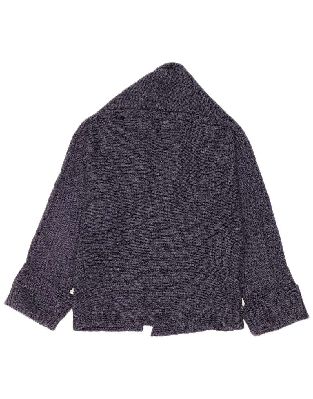 Zara Womens Cardigan Sweater UK 14 Medium Navy Blue Acrylic