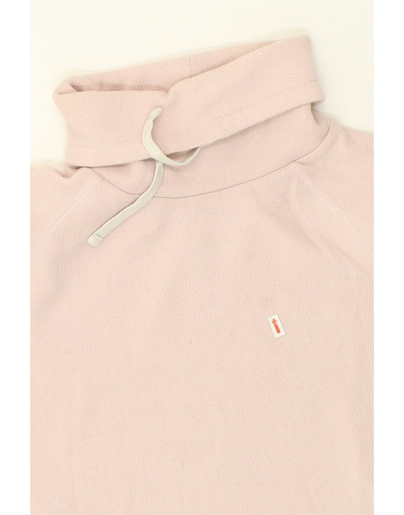 JOULES Womens Roll Neck Sweatshirt Jumper UK 10 Small Pink Cotton | Vintage Joules | Thrift | Second-Hand Joules | Used Clothing | Messina Hembry 