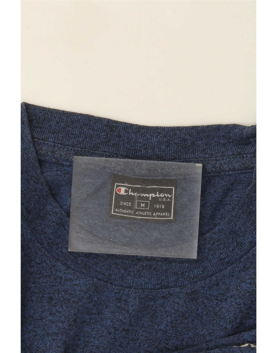Champion Mens T-Shirt Top Medium Blue