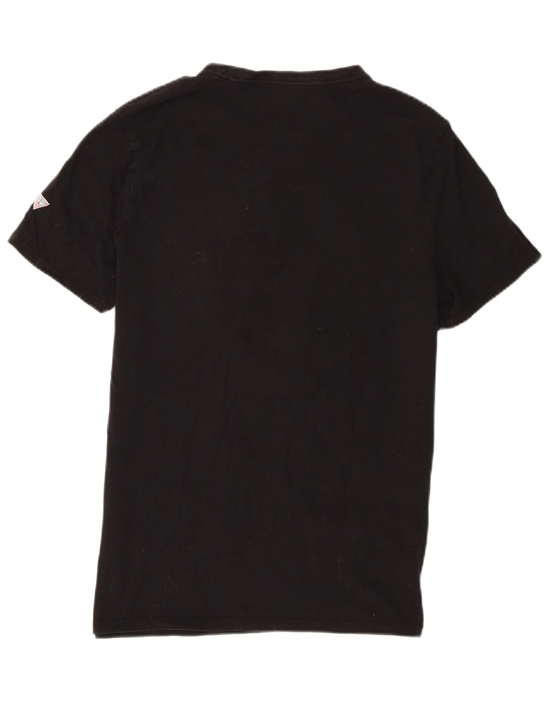 Guess Mens Slim Fit Graphic T-Shirt Top Large Black