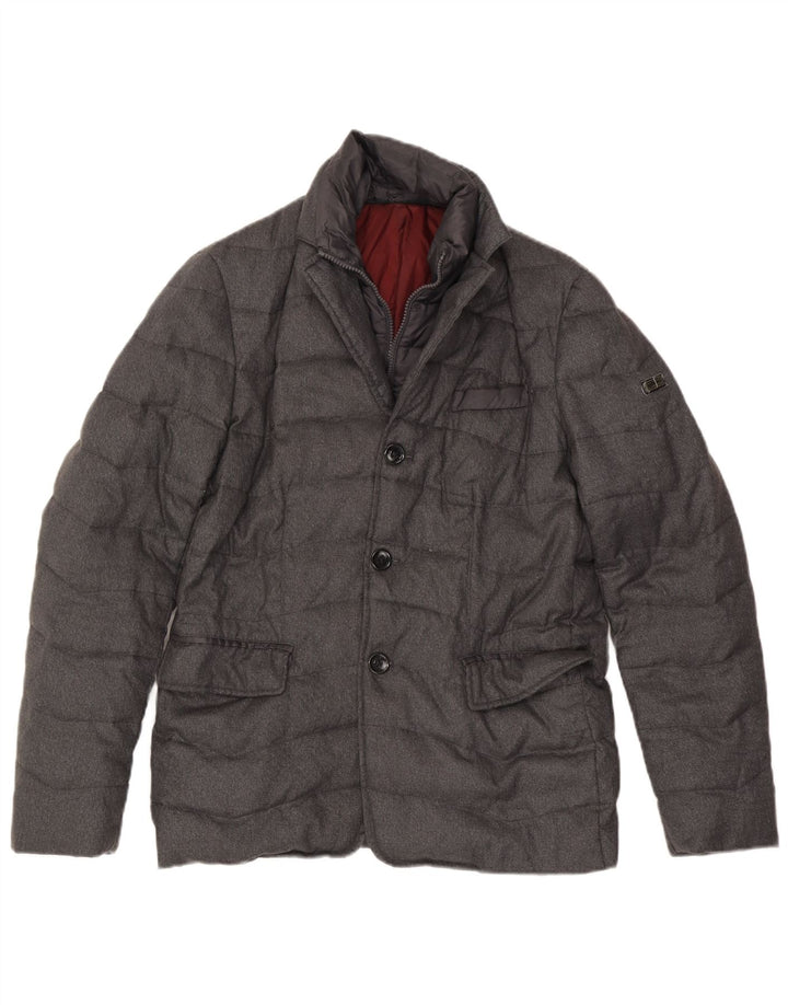 Gas Mens Padded Jacket UK 36 Small Grey Polyamide