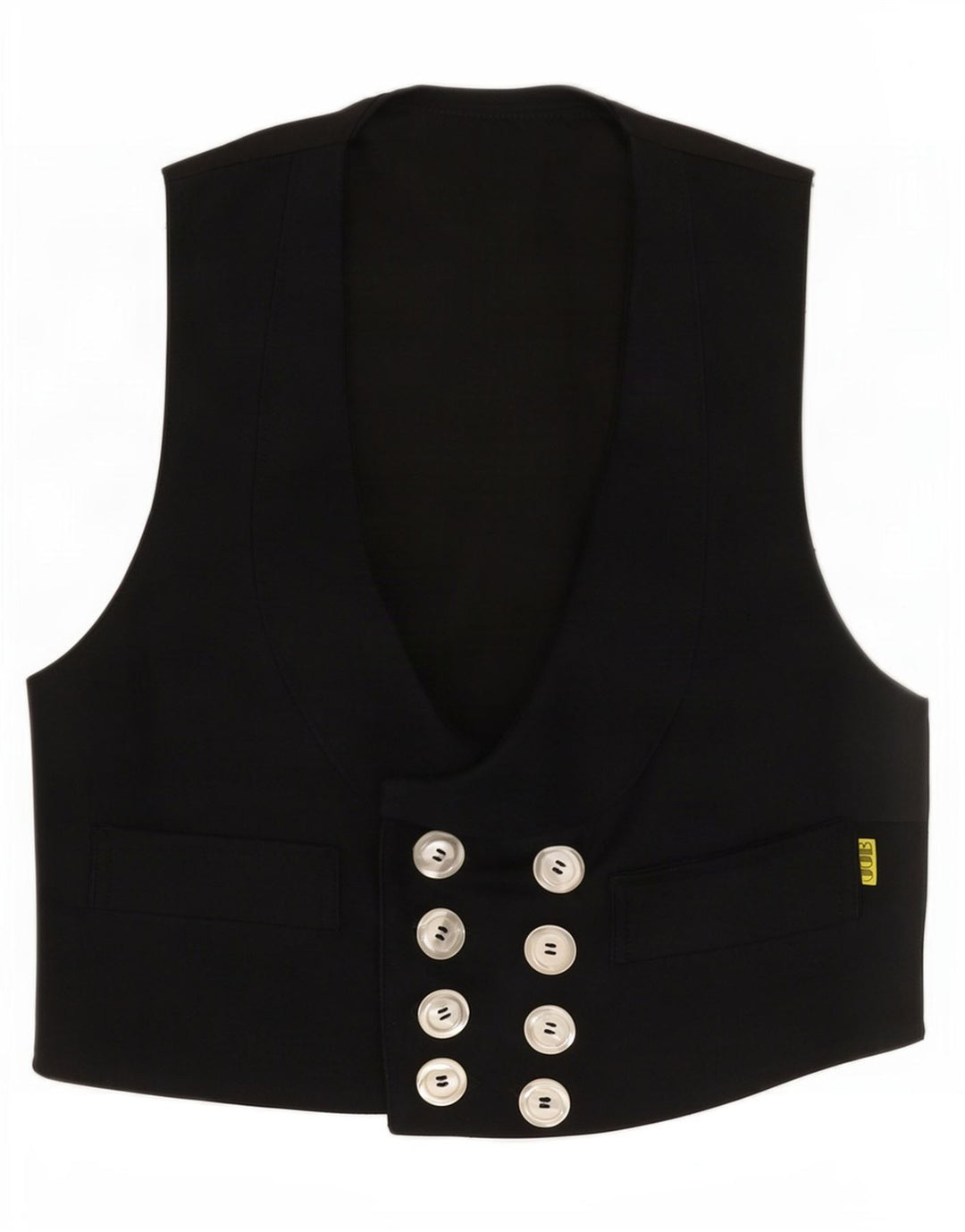 Vintage Womens Waistcoat EU 44 XL Black