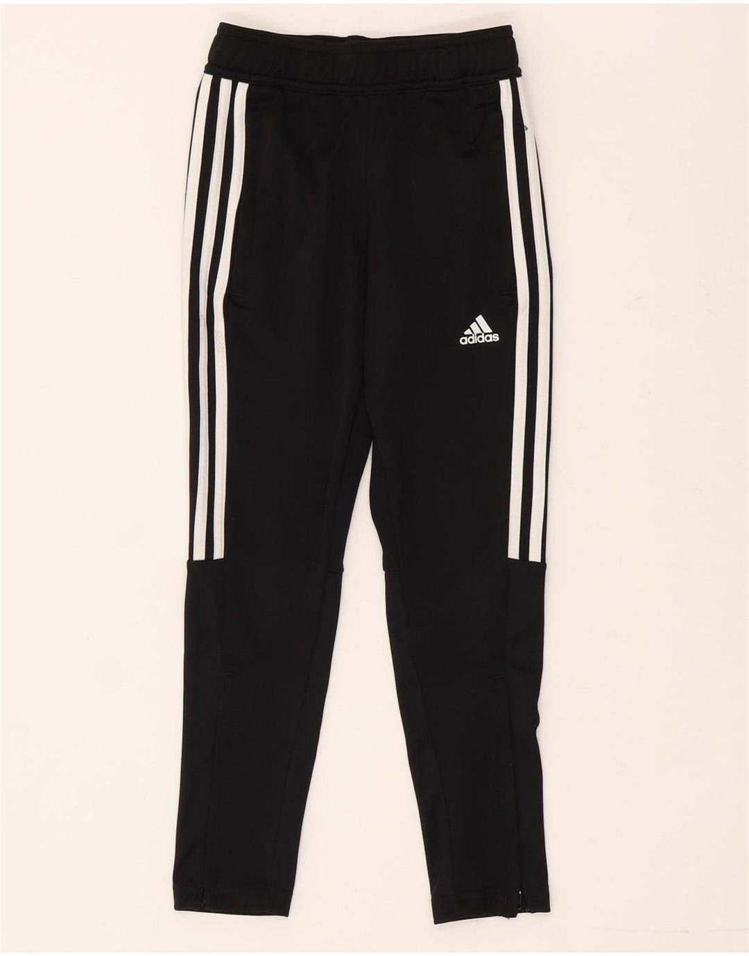Adidas Boys Tracksuit Trousers 7-8 Years  Black Polyester