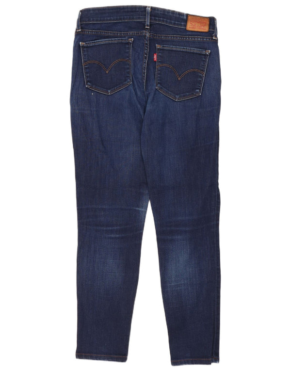 Levi's Womens 711 Skinny Jeans W27 L27 Navy Blue Cotton