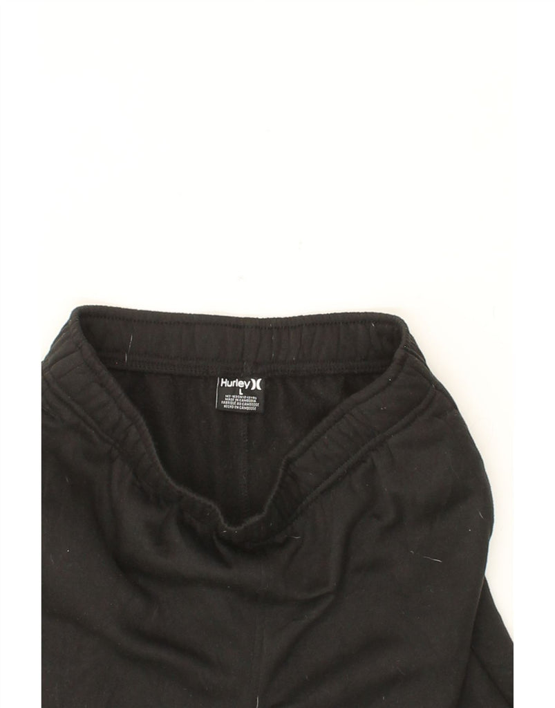 HURLEY Boys Tracksuit Trousers Joggers 12-13 Years Large Black Vintage Hurley and Second-Hand Hurley from Messina Hembry 
