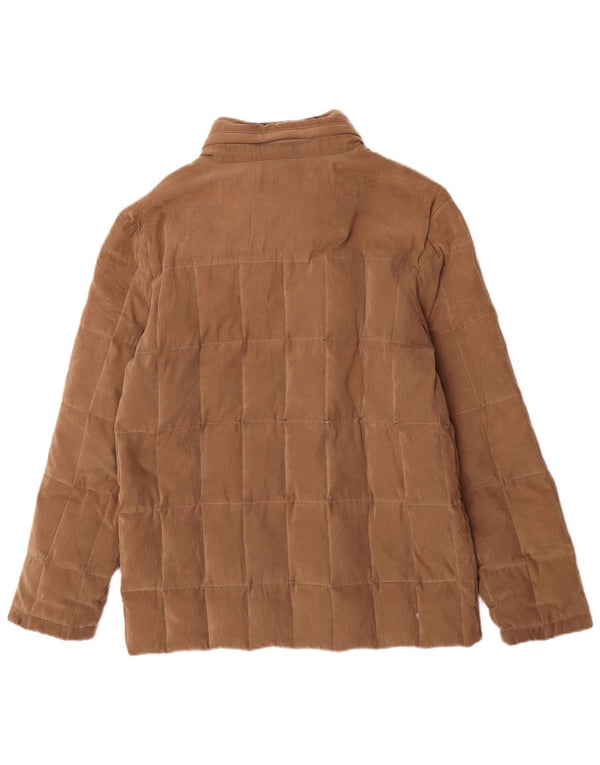 Pal Zileri Mens Hooded Padded Jacket IT 50 Large Brown Polyester