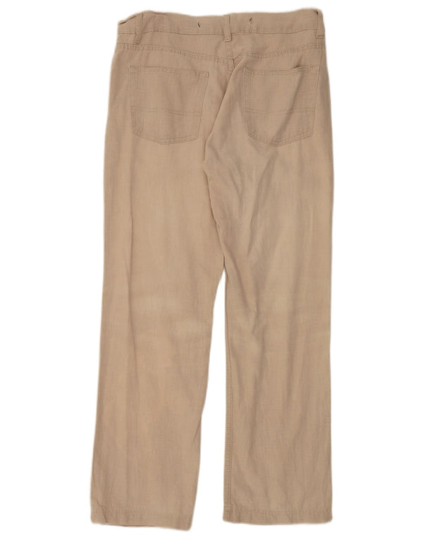 Cerruti 1881 Mens Straight Casual Trousers W32 L28 Beige