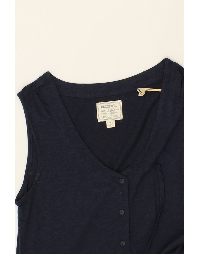 MOUNTAIN WAREHOUSE Womens Sleeveless Maxi Dress UK 8 Small Navy Blue Modal Vintage Mountain Warehouse and Second-Hand Mountain Warehouse from Messina Hembry 