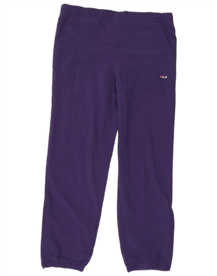 Fila Mens Tracksuit Trousers Joggers IT 46 Small  Purple Polyamide