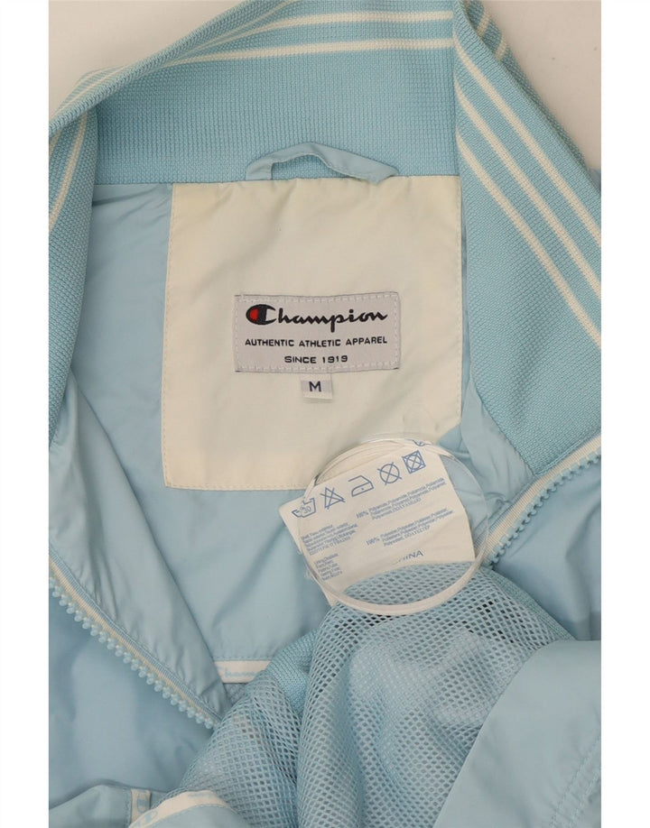 Champion Womens Sleeveless Tracksuit Top Jacket UK 14 Medium Blue Polyester