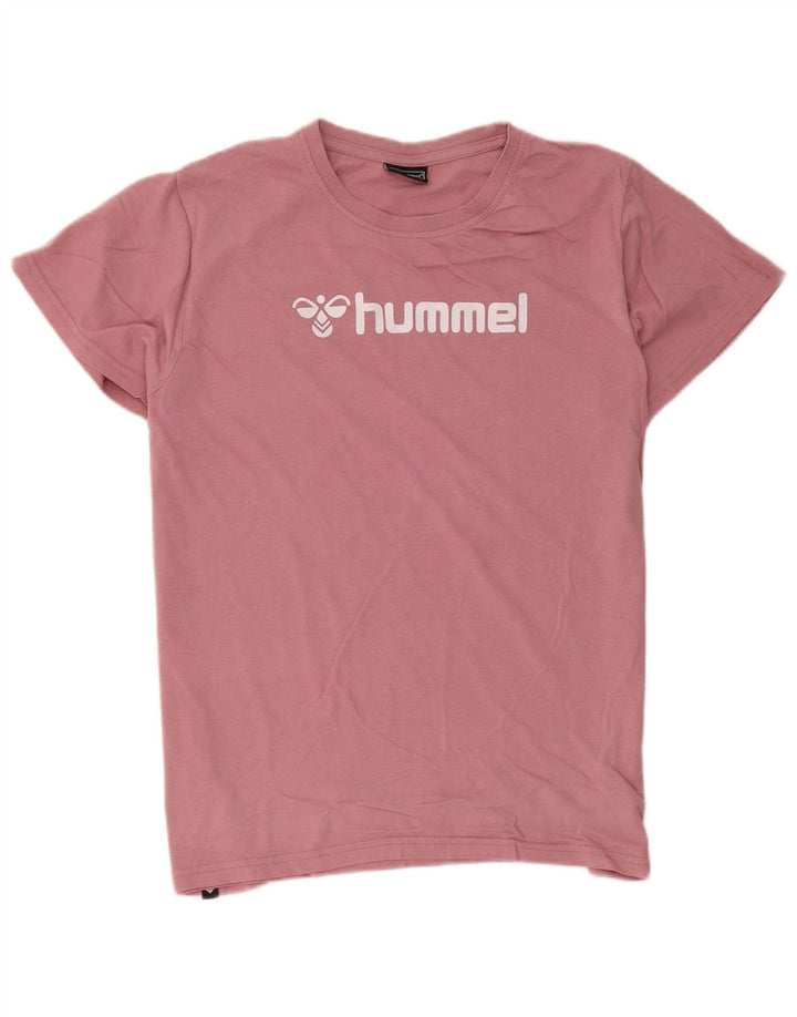 Hummel Mens Graphic T-Shirt Top Large Pink