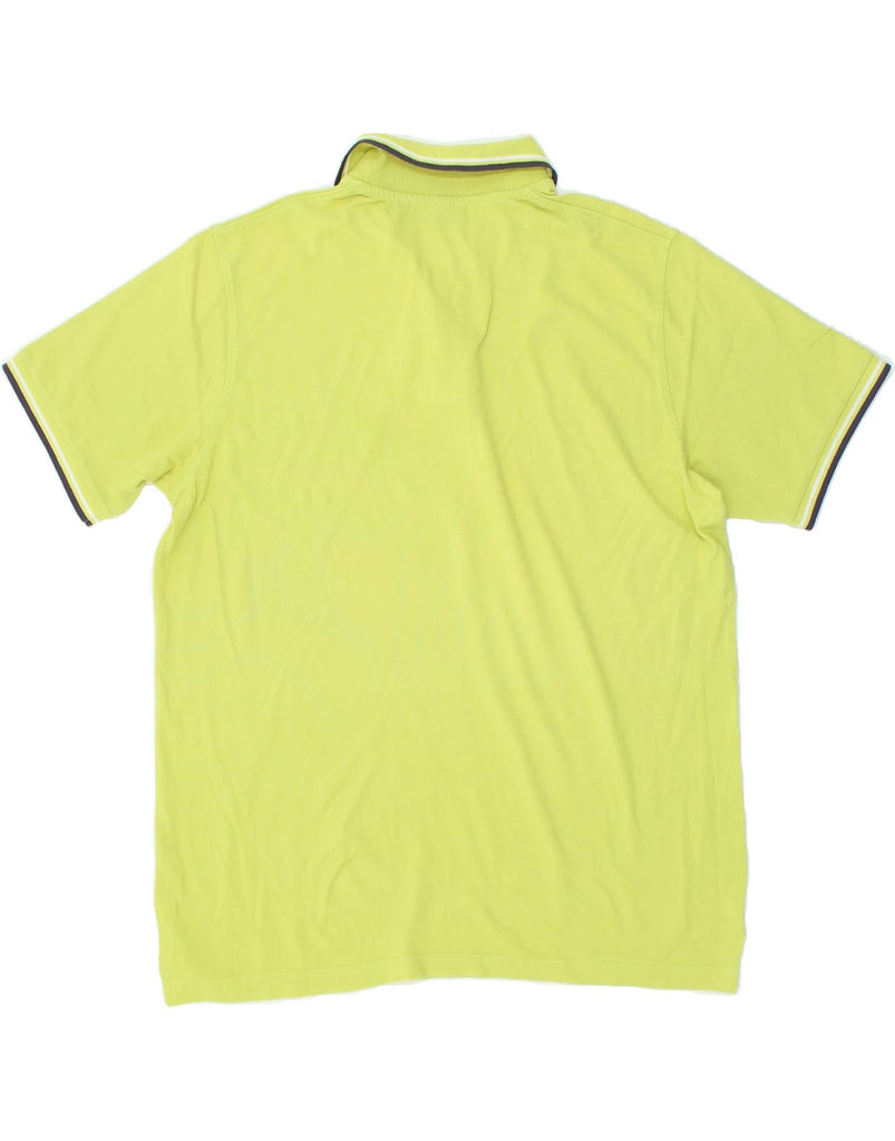 DACK'S Mens Polo Shirt Large Yellow Cotton | Vintage Dack's | Thrift | Second-Hand Dack's | Used Clothing | Messina Hembry 