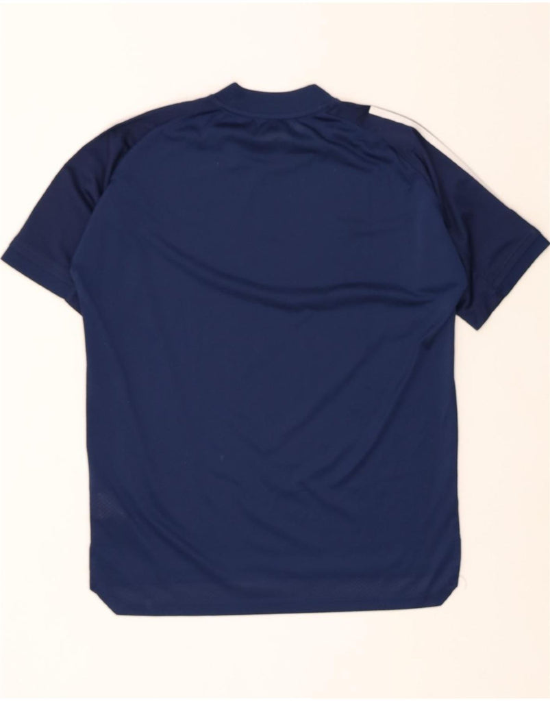 ADIDAS Mens Aeroready T-Shirt Top Medium Navy Blue Polyester Vintage Adidas and Second-Hand Adidas from Messina Hembry 