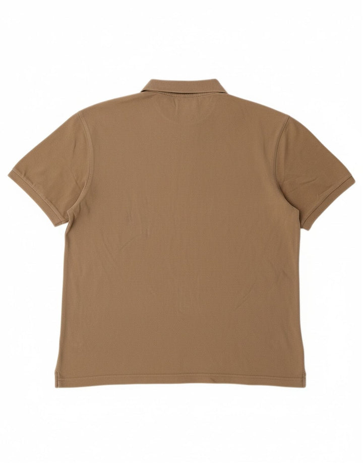 DIADORA Mens Polo Shirt Medium Beige Cotton