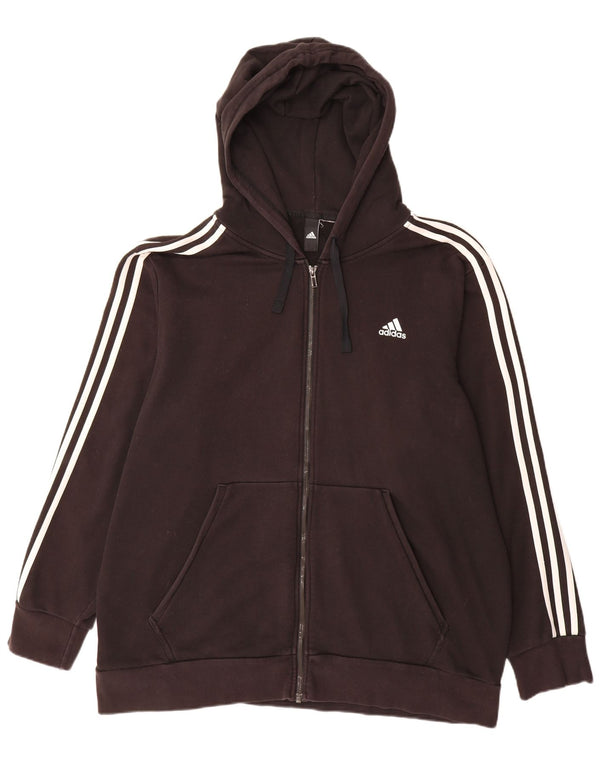 Adidas Mens Zip Hoodie Sweater 2XL Black