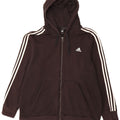 Adidas Mens Zip Hoodie Sweater 2XL Black