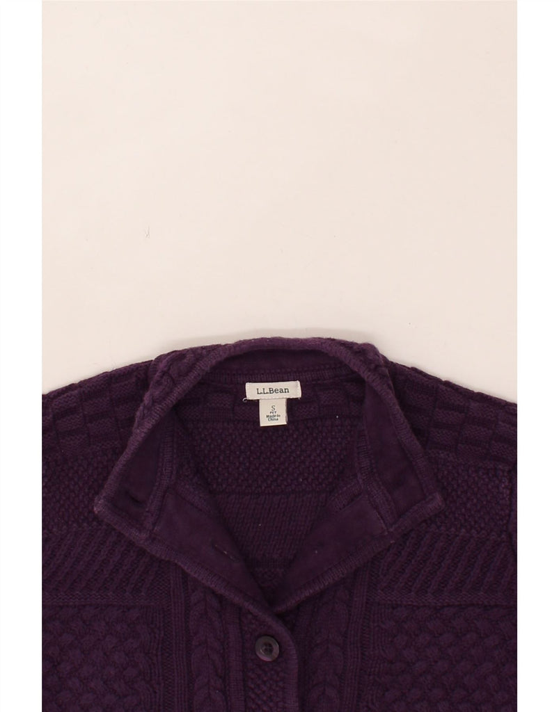 L.L.BEAN Womens Cardigan Sweater UK 8 Small Purple Vintage L.L.Bean and Second-Hand L.L.Bean from Messina Hembry 