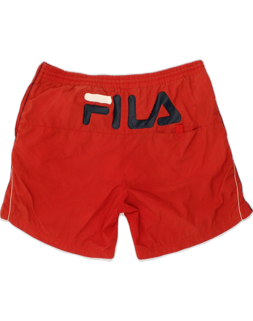 FILA Mens Sport Shorts XL Red Polyamide | Vintage Fila | Thrift | Second-Hand Fila | Used Clothing | Messina Hembry 