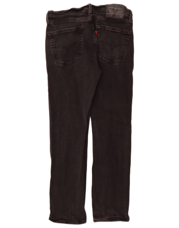 Levi's Mens 514 Straight Jeans W31 L30 Black Cotton