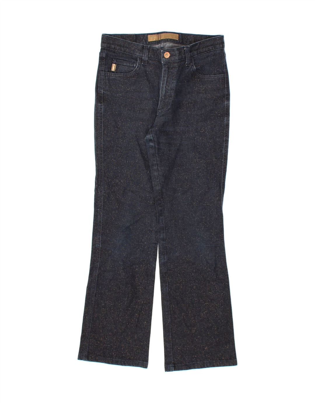 GUESS Womens Bootcut Jeans W29 L28 Navy Blue Spotted Cotton Vintage Guess and Second-Hand Guess from Messina Hembry 