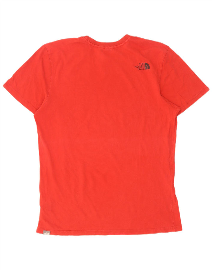 The North Face Mens Graphic T-Shirt Top Medium Red Cotton