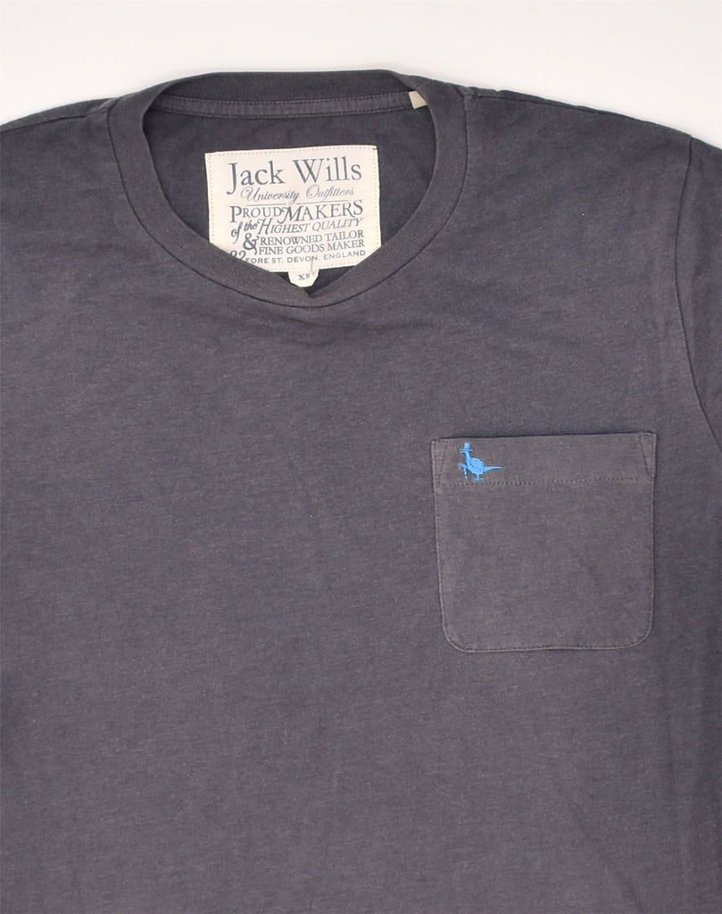 JACK WILLS Mens T-Shirt Top XS Grey Cotton | Vintage Jack Wills | Thrift | Second-Hand Jack Wills | Used Clothing | Messina Hembry 