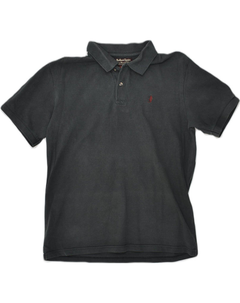 MARLBORO CLASSICS Mens Polo Shirt XL Grey Cotton | Vintage Marlboro Classics | Thrift | Second-Hand Marlboro Classics | Used Clothing | Messina Hembry 