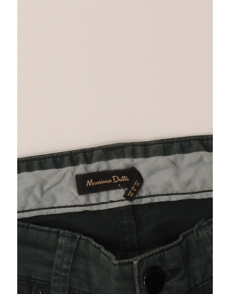 MASSIMO DUTTI Womens Skinny Jeans EU 40 Medium W30 L30 Green Cotton Vintage Massimo Dutti and Second-Hand Massimo Dutti from Messina Hembry 