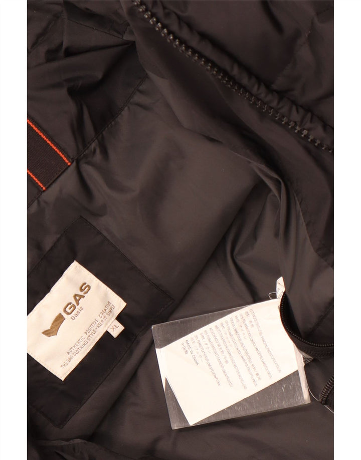 Gas Mens Padded Jacket UK 42 XL Black Polyamide