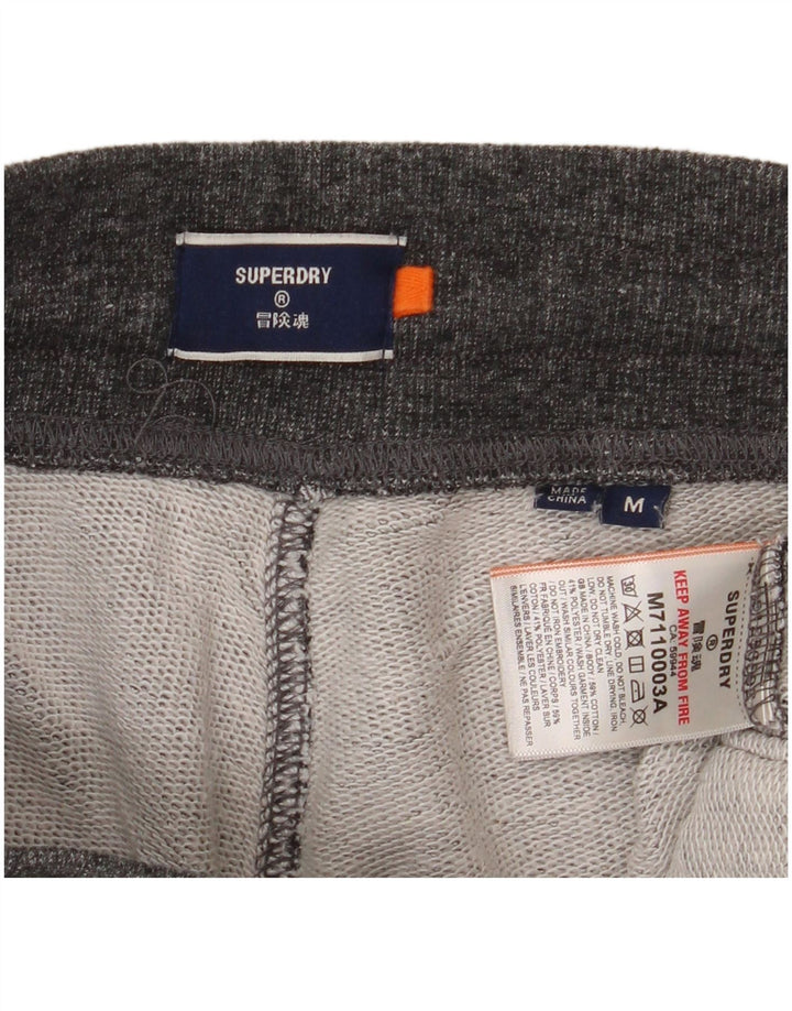 Superdry Mens Sport Shorts Medium Grey Cotton